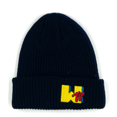 Wethepeople WTV EMBROIDERY Bere-Beanie Siyah