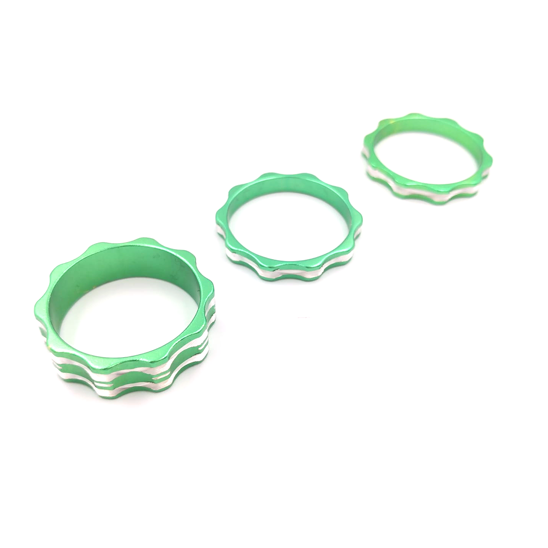 Zoid Çatal Seti Yüzüğü-Spacer Yeşil