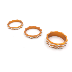 Zoid Çatal Seti Yüzüğü-Spacer Turuncu