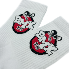 BMXTR Logo 3'Lü Paket Çorap-Socks Beyaz Unisex