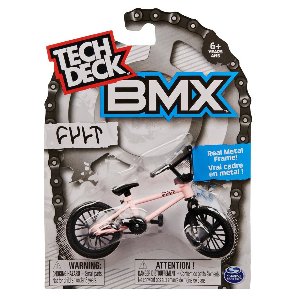Tech Deck Cult Finger Bike Pembe Frame ve Aksesuarları