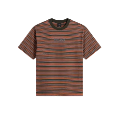 Vans Cameron Stripe T-Shirt Kahverengi/Yeşil