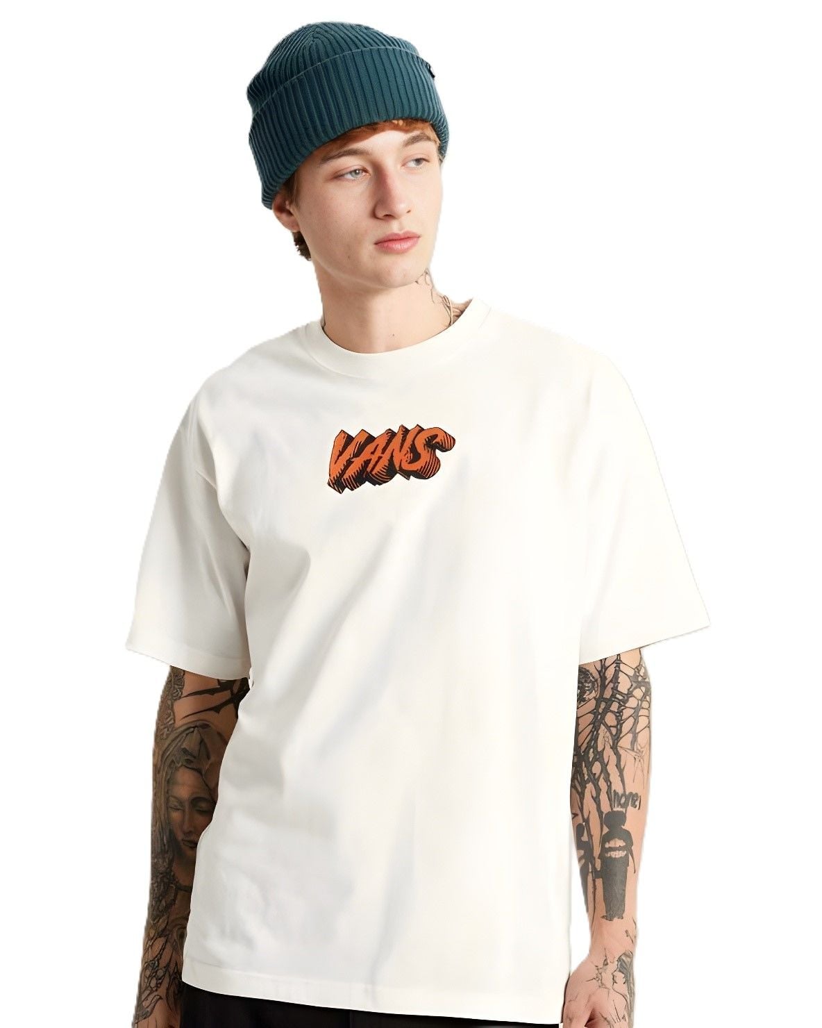 Vans Stone Swirl Loose T-Shirt Beyaz