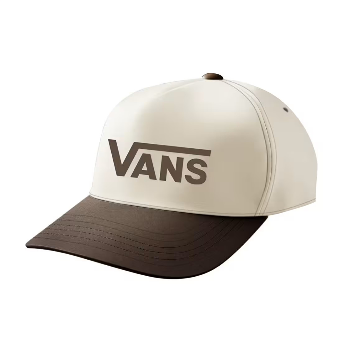 Vans Drop V Logo Snapback Şapka-Hat Bej