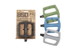 Bsd Safari Pedal-Pedals Plastik 9/16'' Karbon Gri
