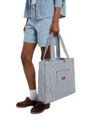 Dickies Cleveland Hickory Tote El Çantası Mavi