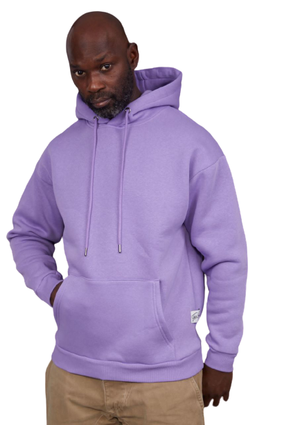 Two Bucks Kapşonlu Oversize Sweatshirt Mor