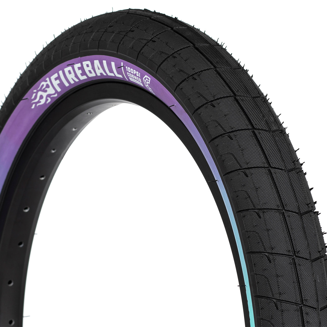 Eclat Fireball Dış Lastik-Tire 20'' X 2.40'' Siyah/Mor-Turkuaz