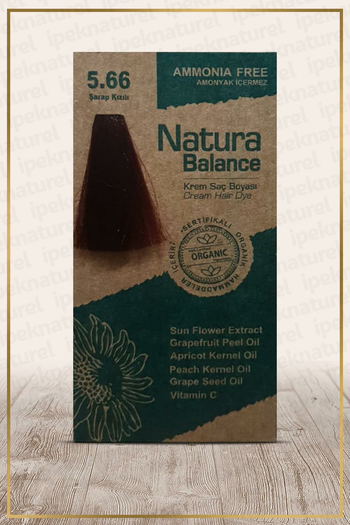 Natura Balance (Krem Saç Boyası) Şarap Kızılı 5.66