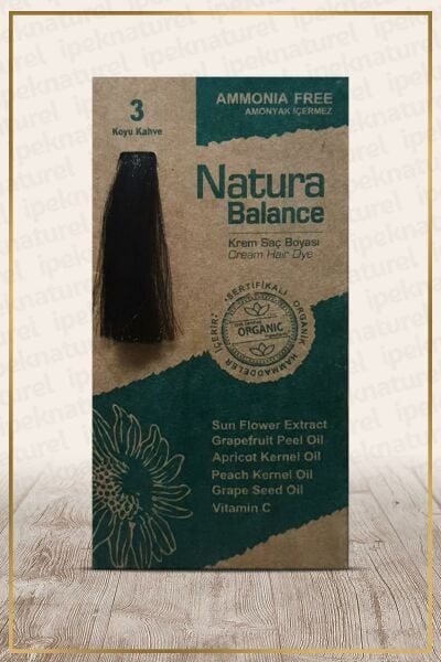 Natura Balance (Krem Saç Boyası) Koyu Kahve 3