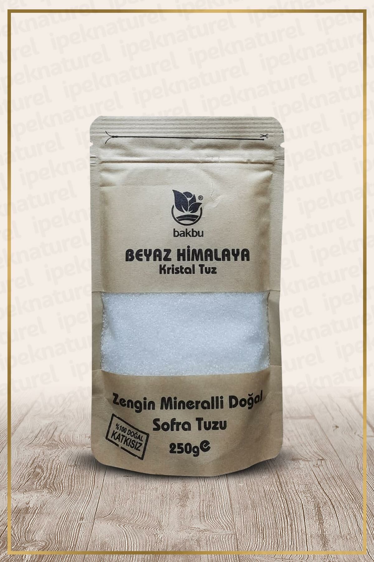 Bakbu Beyaz Himalaya (Zengin Mineralli Doğal Sofra Tuzu) 250gr