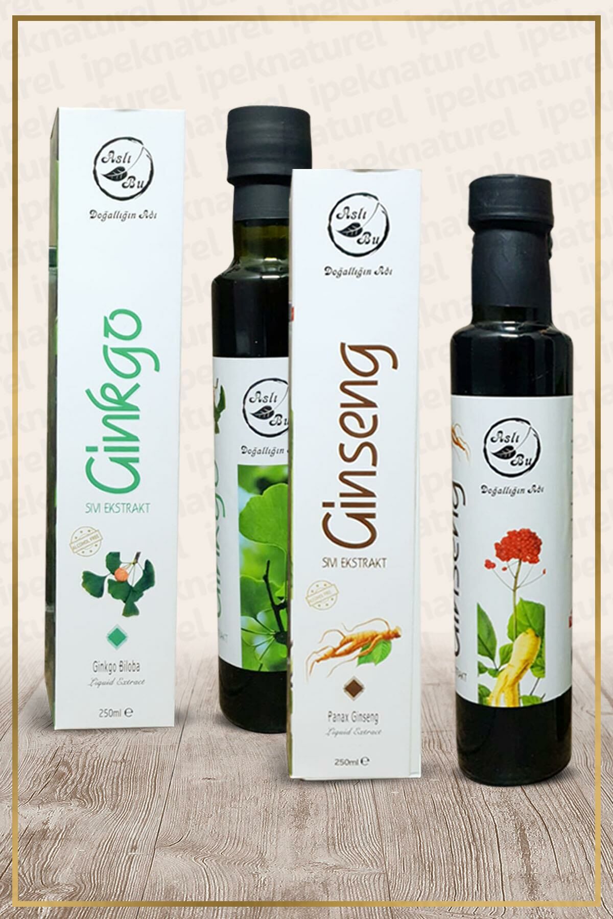 Ginseng Ekstraktı 250 Ml + Ginkgo Biloba Ekstraktı 250 Ml