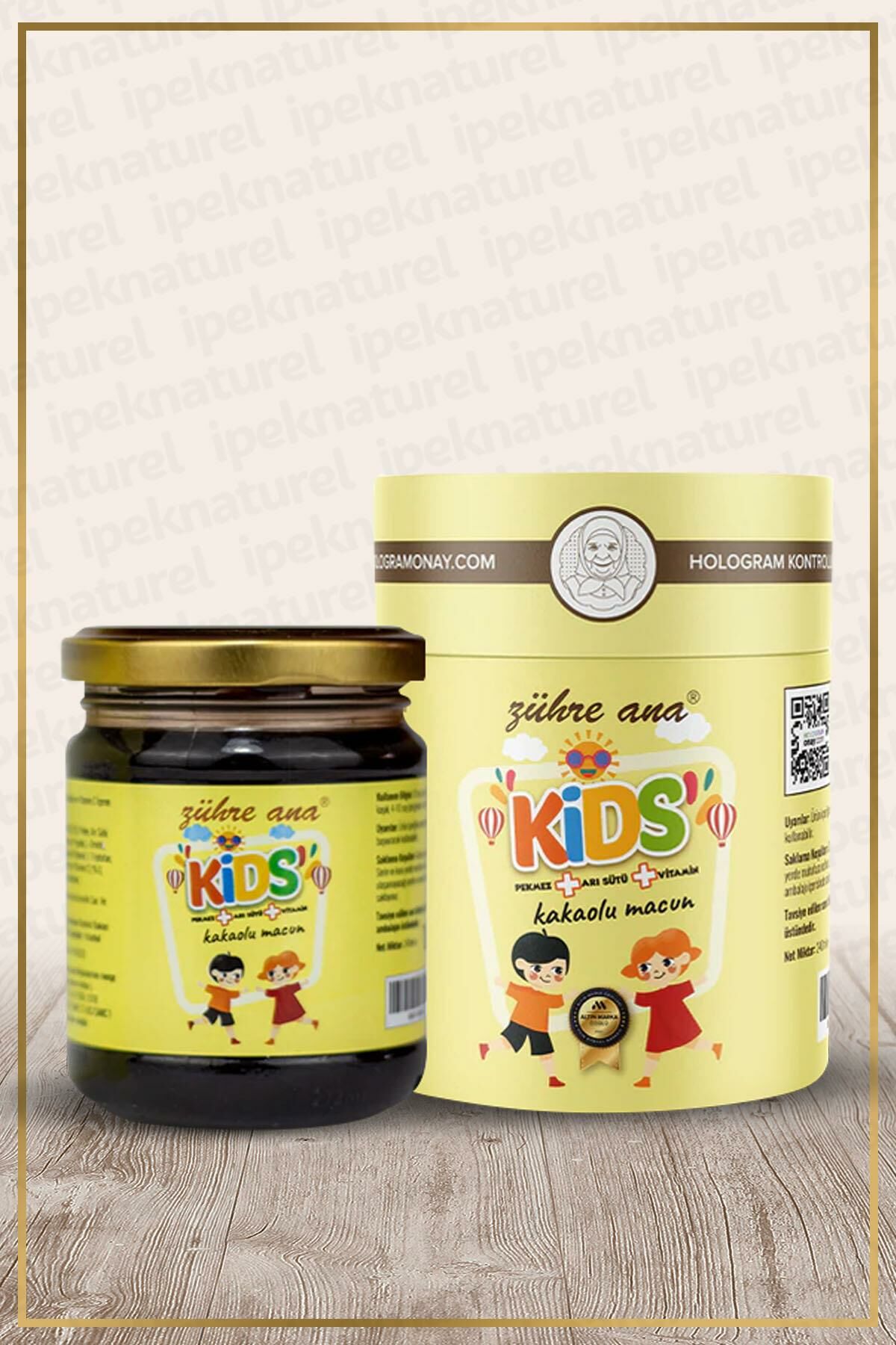 Zühre Ana Kids Çocuklar Için Özel - Arı Sütü, Pekmez, Bal Ve Vitamin Katkılı Kakaolu Macun