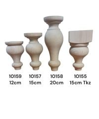 AHŞAP KOLTUK AYAĞI 7*7CM (Rose Serisi)