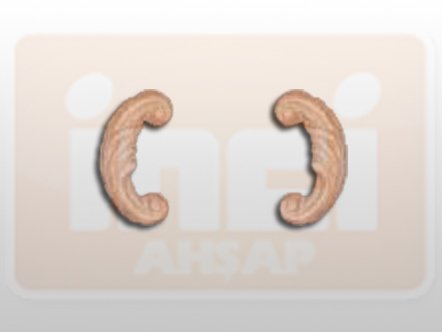 811190 AHŞAP APLİK 6x3cm
