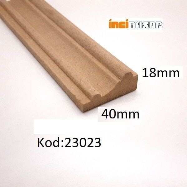 23023-DEKORATİF ÇITA MDF-40mm x 18mm x 2800mm