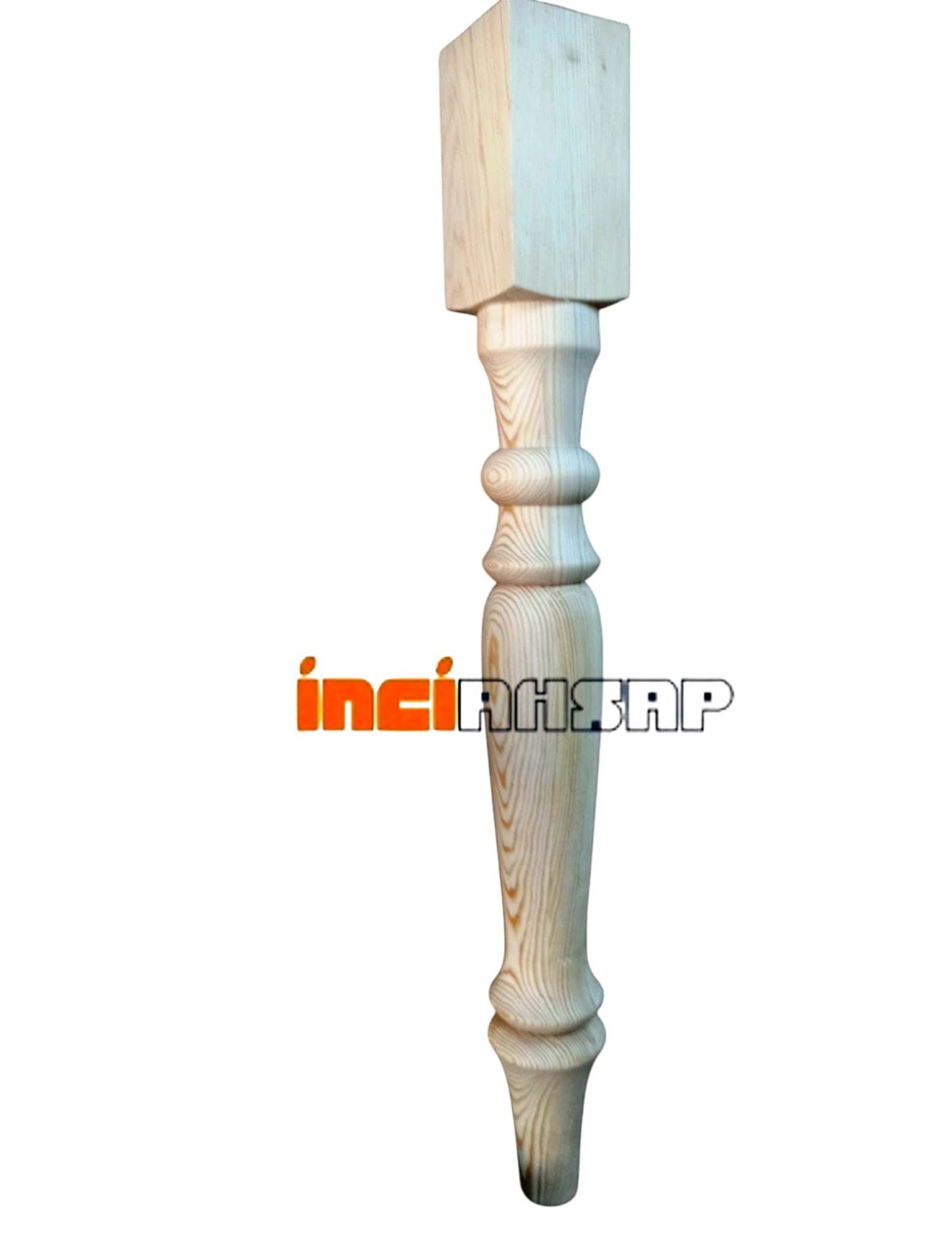 10017/1- AHŞAP TORNALI MASA AYAĞI ÇAM 9*9*75cm