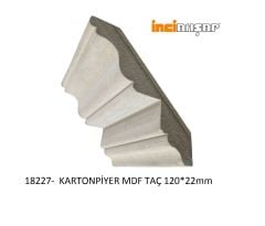 18227-DEKORATİF MDF KARTONPİYER TAÇ-120mm x 22mm x 2800mm