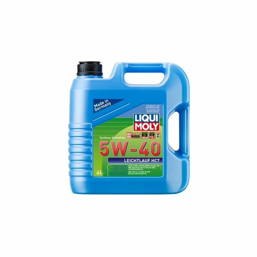 LIQUI MOLY 5W40 Motor Yağı Sentetik LEICHTLAUF HC7 4 Litre 1382
