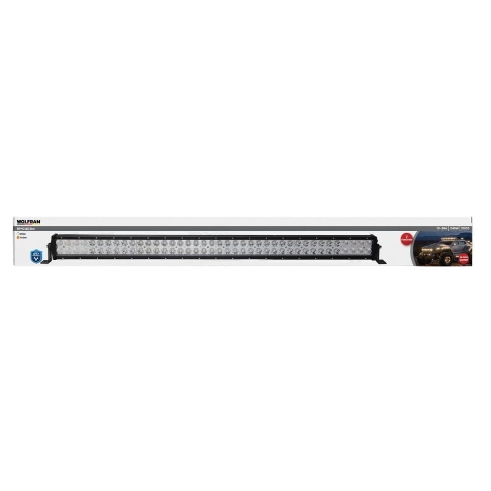 Led Bar Beyaz Işık + Amber Işık 7 Fonksiyon Çakarlı 106 cm 12/24V E-Belgeli 240W 31635