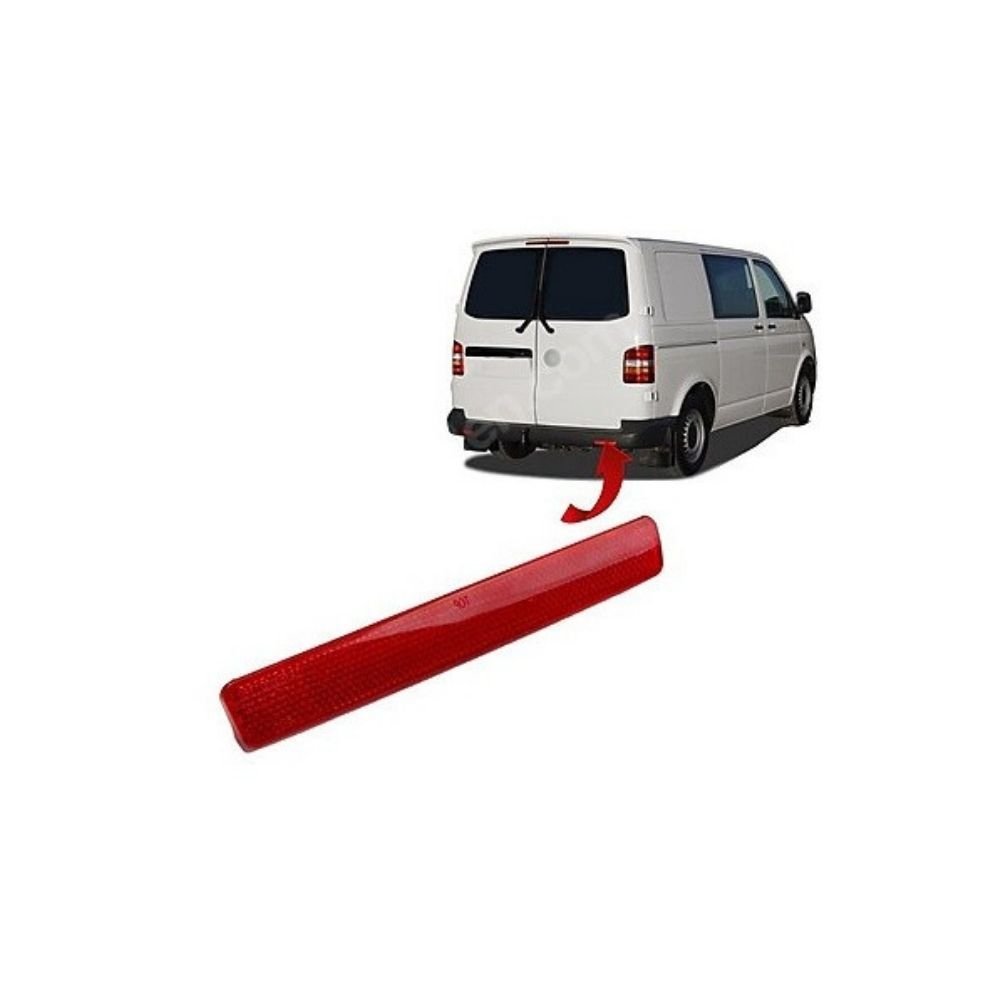 Volkswagen Transporter T5 2003-2011 Arka Tampon Reflektörü Sağ 7E0945106