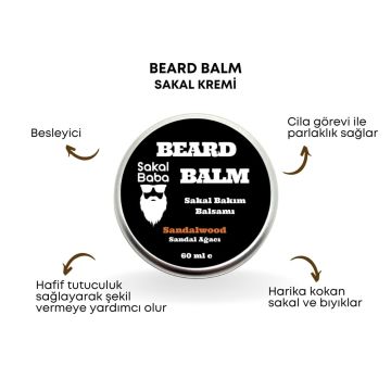 Sakal Baba Beard Balm Sakal Kremi Sandal Ağacı