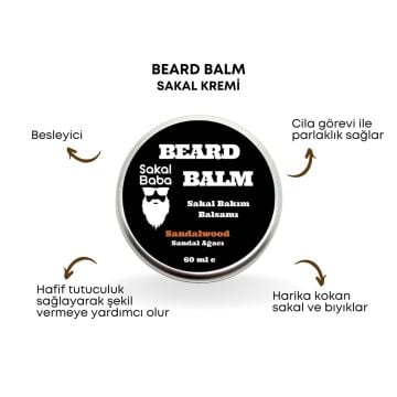 Sakal Baba Beard Balm Sakal Kremi Sandal Ağacı