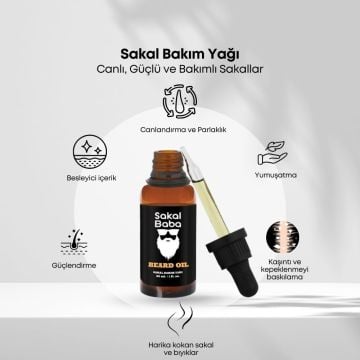 Sakal Bakım Yağı Sedir Ağacı ve Adaçayı