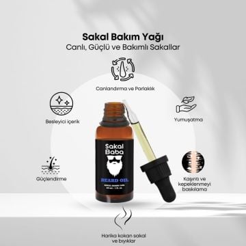 Sakal Bakım Yağı Gece Yarısı Mavisi