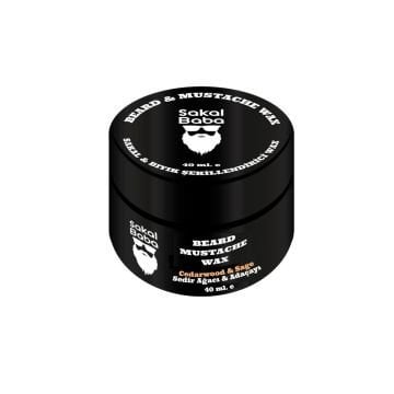 Sakal ve Bıyık Şekillendirici Wax Sedir Ağacı ve Adaçayı