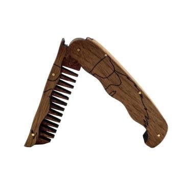 Sakal Tarağı Ceviz ve Maun Ağacı Yandan Açılır