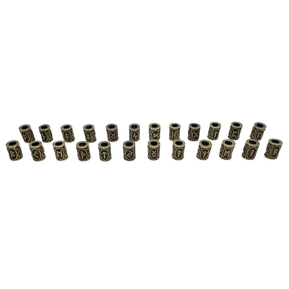 Sakal Boncuğu Viking Alfabesi ( Runik ) Sakal Boncuğu Bronz
