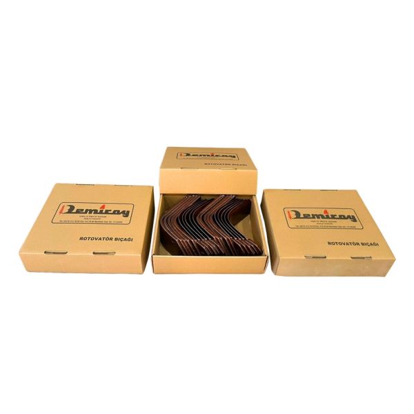 Demiray 7 MM Ekstra Çelik L Tipi Rotovatör Bıçağı - 48 Adet