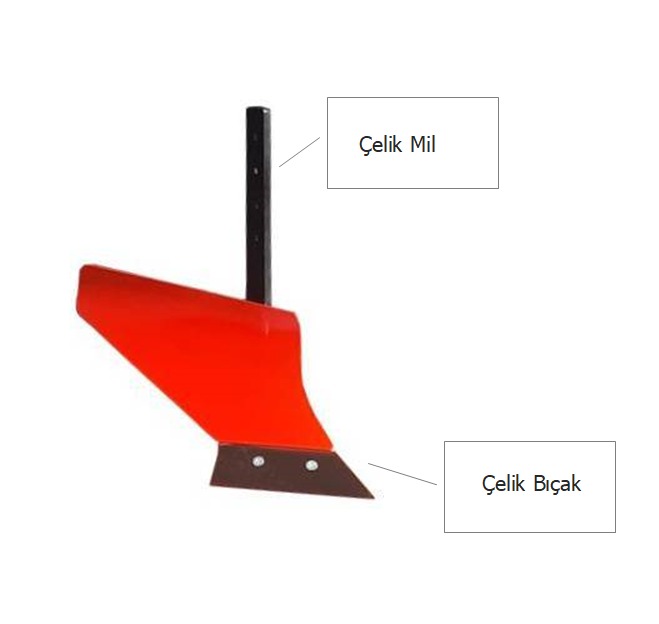 Demiray Çelik Ağızlı Tekli Pulluk Aparatı