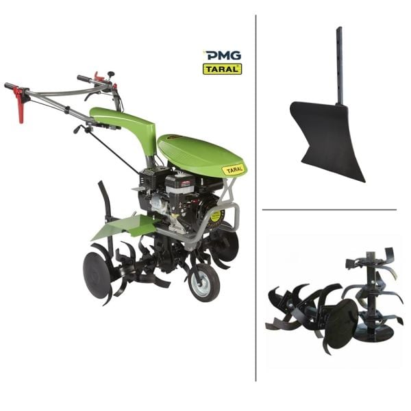 Taral 210 M 7 HP 2+1 Şanzımanlı Benzinli Çapa Makinesi + Pulluk + Alt Grup