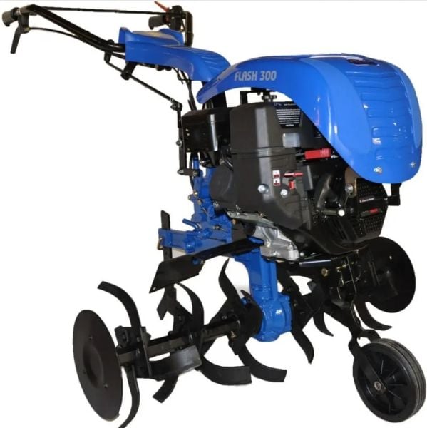 Flash 300 SR200 - 7Hp Benzinli 3+1 Şanzımanlı Çapa Makinası - Demiray Manuel Damperli Römork