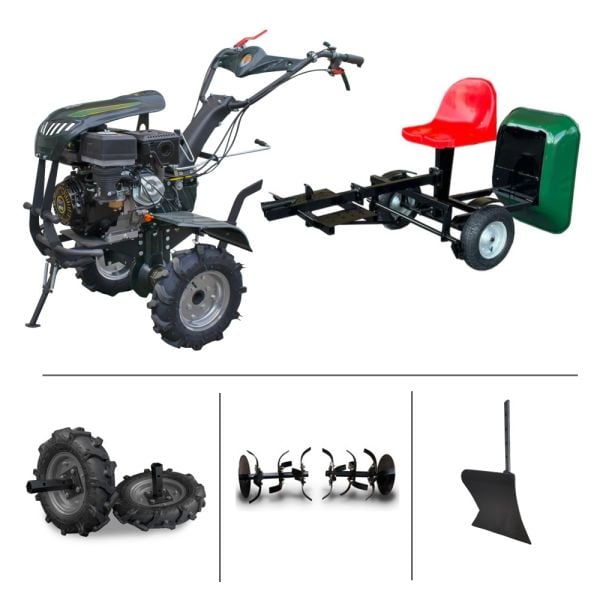 Kaan 36S Çapa Makinesi 2 İleri 1 Geri Vites 9 HP - Kasalı Taşıma Selesi