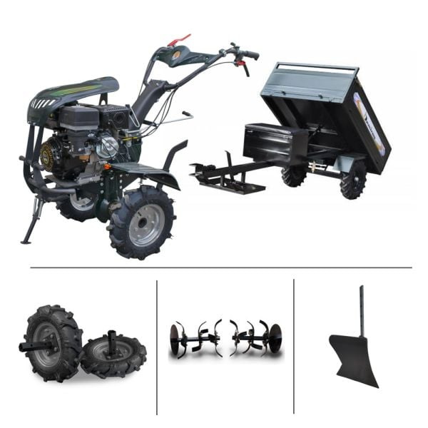 Kaan 36S Çapa Makinesi 2 İleri 1 Geri Vites 9 HP - Demiray Damperli Römork
