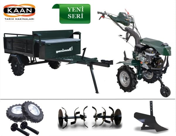 Kaan 250S3 Benzinli Çapa Makinası - 2025 Yeni Dizayn - Demiray Makaslı Römork