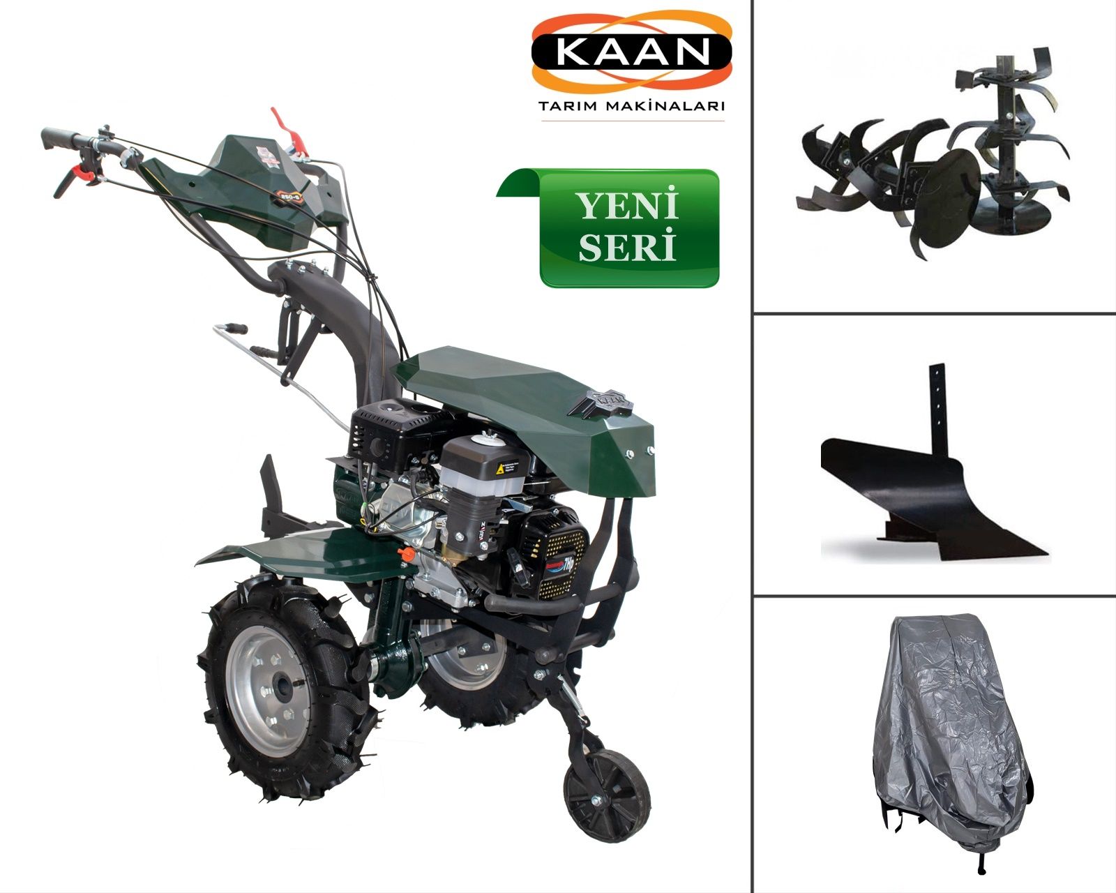 Kaan 250S Benzinli Çapa Makinası - 2025 Yeni Dizayn - 2+1 Vites