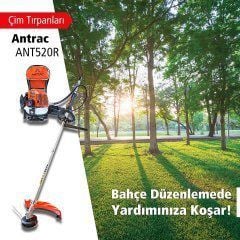 Antrac Ant 520 R Sırt Tipi Motorlu Tırpan Canavar Başlık Maske Hediyeli