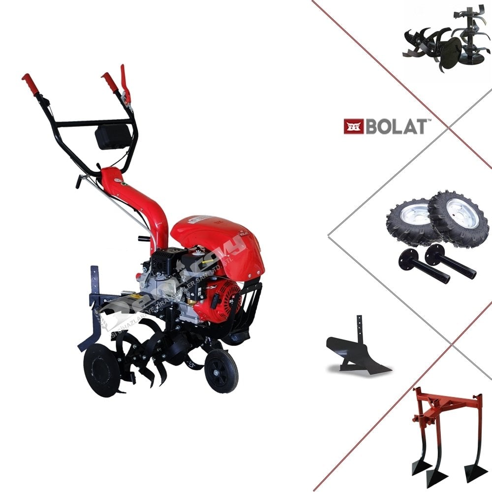 Bolat Atom 3+1 Benzinli 7 Hp Çapa Makinası - Kazayak Aparatı Kampanyası