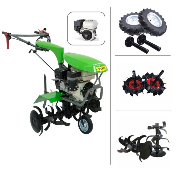 Taral 210 M GP200 Honda Motor Benzinli Çapa Makinası - Demiray Demir Teker - Teker Takımı Kampanyası