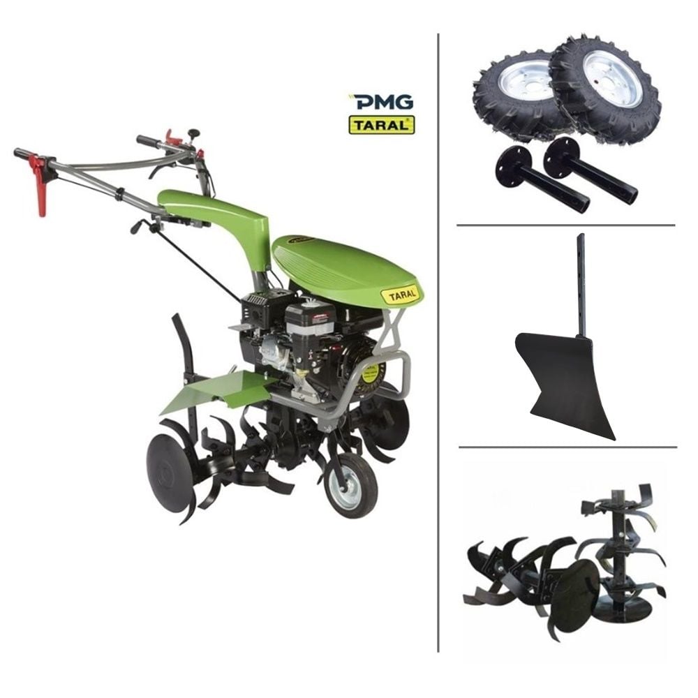 Taral 210 m 7 Hp Benzinli Çapa Makinası- Teker Takımı -Pulluk Kampanyası