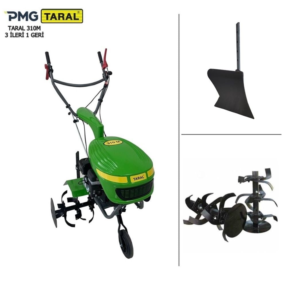 Taral 310M Benzinli Çapa Makinesi 3+1 Vites - Tekli Pulluk