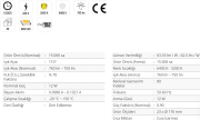 Cata 12W Panel Led Armatür CT-5147 - Beyaz