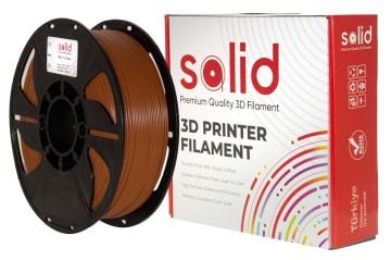Solid Filament PLA Plus 1.75mm Kahverengi Rengi 1Kg