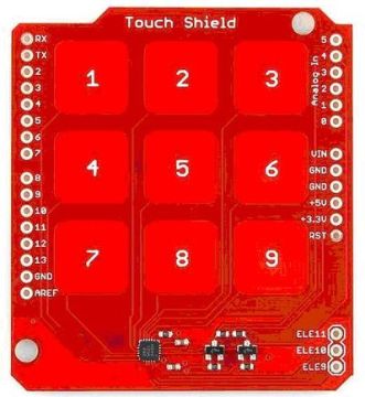 3x3 Kapasitif Dokunmatik Keypad Shield