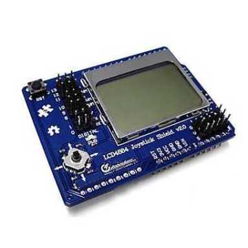 5110 LCD Joystick Shield - LCD4884