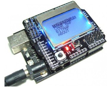 5110 LCD Joystick Shield - LCD4884